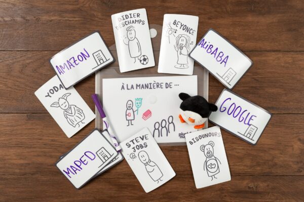 The in the manner of module from our pochettes modules with the plush pinguin
