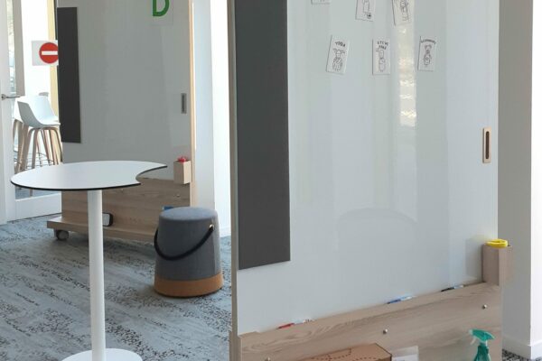 the ultimate whiteboard two in a room magnetic erasable surface
